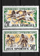 1962 - N°20 à 21**MNH - Jeux Sportifs Africains - República Centroafricana