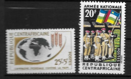 1963 - N°25 à 26**MNH - Campagne Mondiale Contre La Faim - Armée Nationale - República Centroafricana