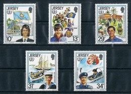 JERSEY - ANNEE INTERNATIONALE DE LA JEUNESSE - N° 344 A 348 - NEUF** MNH - Autres & Non Classés