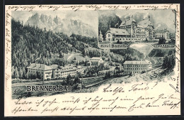 Cartolina Brenner-Bad, Hotel Brennerbad, Ortsansicht  - Sonstige & Ohne Zuordnung