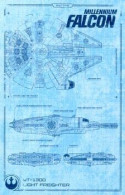 2015 Topps STAR WARS Journey To The Force Awakens "Blueprints" BP-3 Millenium Falcon - Star Wars