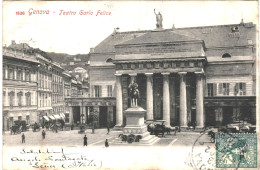 CPA Carte Postale Italie Genova Teatro Garlo Felice 1902  VM80078ok - Genova (Genua)