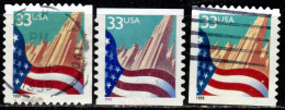 US+ 1999 Mi 3091 BD BD BG Flagge - Used Stamps