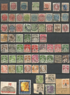 Danmark Selection Of Older Regular Issues Including Labels, Pieces, And First Issues - Verzamelingen