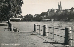 Postcard Switzerland Basel Am Rheinweg - Basilea