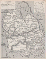 Carte Du Département De Lozère (48). Préfecture, Sous Préfecture, Chef Lieu, Communes ... Chemin De Fer. Larousse 1948. - Documenti Storici