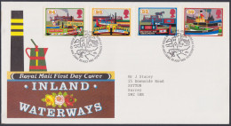 GB Great Britain 1993 FDC Inland Waterways, Boat, Ship, Boats, Ships, Pictorial Postmark, First Day Cover - Briefe U. Dokumente