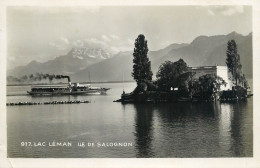 Postcard Switzerland Lac Leman Ile De Salognon - Altri & Non Classificati
