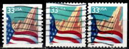 US+ 1999 Mi 3091 BD BD BG Flagge - Used Stamps