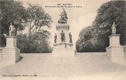 FRANCE - Nantes - Vue Sur Le Monument Des Morts Pour La Partie - Statues - Vue Générale -  Carte Postale Ancienne - Nantes