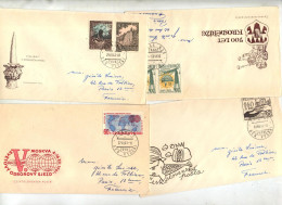 Lot 4 Lettre Cachet Prague à Voir - Cartas & Documentos