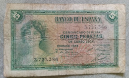 5 Pesetas 1935 - 5 Pesetas