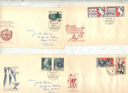 Lot 4 Lettre Cachet Prague à Voir - Lettres & Documents