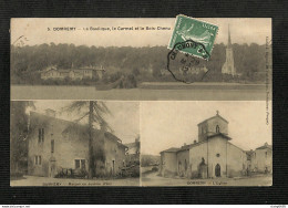 88 - DOMREMY - 3 Vues - La Basilique, Le Carmel Et Le Bois Chenu - 1912 - Domremy La Pucelle