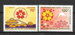 PA - 1970 - N° 127 à 128**MNH - Expo Universelle à Osaka - Benin - Dahomey (1960-...)