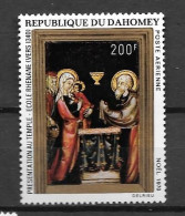 PA - 1970 - N° 137**MNH - Noël Tableau De L´école Rhénane Vers 1340 - Benin - Dahomey (1960-...)