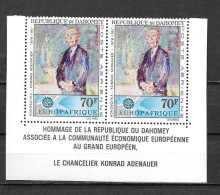 PA - 1967 - N° 62**MNH - Mort Du Chancelier Konrad Adenauer - Benin – Dahomey (1960-...)