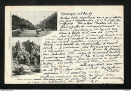 90 - GIROMAGNY - Multivues - Vallée Du Rosemont - Château Du Rosemont - 1899 - Giromagny