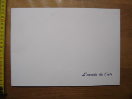 Brochure Livret Plaquette L'ARMEE DE L'AIR Avion Plane - Altri & Non Classificati