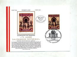 Lettre Cachet Salzburg Festival - Storia Postale