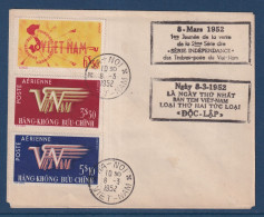 Vietnam - YT PA N° 1 à 3 - Sur Lettre - 1 ère Journée De La Vente De La 2 ème Série - Poste Aérienne - 1952 - Viêt-Nam