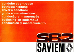 NOTICE ENTRETIEN CAMIONS SAVIEM SB2 L35 -  L43 - MB35 - MB44 - Affiches