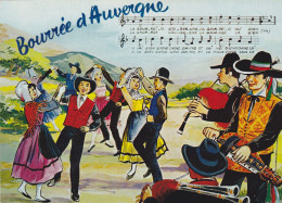 63 Bourrée D'Auvergne - Circulée 1970 - Auvergne Types D'Auvergne