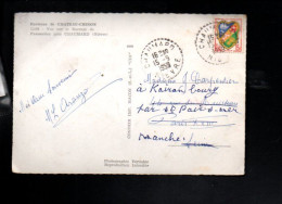 CARTE DE CHAUMARD NIEVRE 1959 - Cachets Manuels