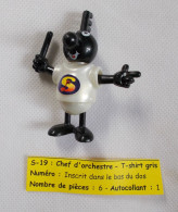 Kinder - Notes De Musique Les Personnages - Personnage Chef D'orchestre T-shirt Gris  - S 19 - Sans BPZ - Montables