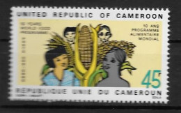 PA - 1973 - N° 214**MNH - 10 Ans Programme Alimentaire Mondial - Camerún (1960-...)