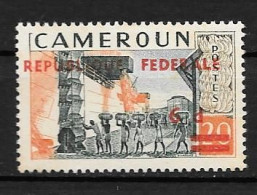 1961 - N°326* MH - Surcharge République Fédérale - Kamerun (1960-...)