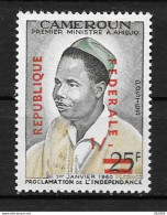 1961 - N°327* MH - Surcharge République Fédérale - Kamerun (1960-...)