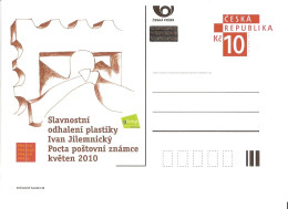 CDV PM 76 Czech Republic Homage To Post Stamp (Sculpture) 2010 Statue Of A Postage Stamp - Beeldhouwkunst
