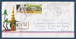 Cote D'Ivoire - YT N° 645B Et 689 - Sur Lettre - Recommandé - Par Avion - 1985 - Ivory Coast (1960-...)