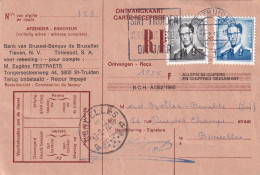 Carte De Récépissé  Belgique - Covers