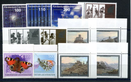 RC 27551 LIECHTENSTEIN 2011 LOT DE TIMBRES SF 22,45 VENDU EN DESSOUS DE LA FACIALE NEUFS ** MNH TB - Ongebruikt