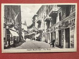 Cartolina - Casale Monferrato ( Alessandria ) - Via Roma - 1925 Ca. - Alessandria