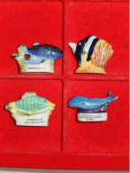 4 Feves Differentes - Poissons - Animals