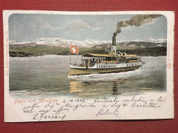 Cartolina - Switzerland - Gruss Vom Zürichsee - 1902 - Unclassified