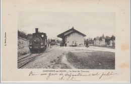 DAMPIERRE SUR SALON : La Gare Du Tramway - Bon état (2 Légères Taches Au Recto) - Autres & Non Classés