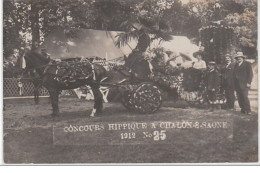 CHALON SUR SAONE : Carte Photo Du Concours Hippique En 1912 - Très Bon état - Autres & Non Classés