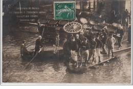 BEZIERS : Carte Photo Des Inondations En 1907 - Les Pompiers - Bon état (traces Au Verso) - Other & Unclassified