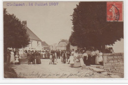 CLEFMONT : Carte Photo Des Fêtes Du 14 Juillet 1907 - Très Bon état - Clefmont