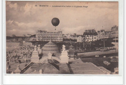 BIARRITZ - AVIATION - Lancement D'un Ballon à La Grande Plage - Très Bon état - Biarritz