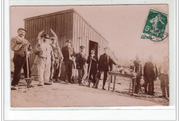 Environs De VERVINS : Carte Photo Représentant Des Ouvriers Sur Un Chantier En 1906 - Très Bon état - Vervins