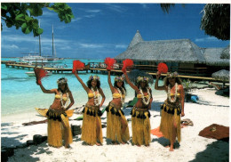 CPM - MOOREA - Bienvenue (danseuses) - Photo T.Sylvain - Edition Pacific Promotion - Polinesia Francesa