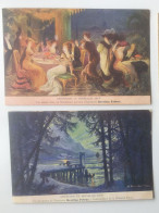 Lot 2 Cartes Pub Fourrures Exposition Int. BRUXELLES 1910 - Pubblicitari