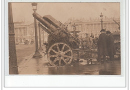 PARIS 1er : Carte Photo De Canons Sur La Place De La Concorde (ww1) - Très Bon état - Distrito: 01