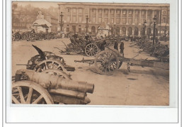 PARIS 1er : Carte Photo De Canons Sur La Place De La Concorde (ww1) - Très Bon état - Arrondissement: 01
