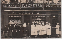 BELFORT : CARTE PHOTO - F. Scherer Pâtisserie-confiserie - Très Bon état - Otros & Sin Clasificación